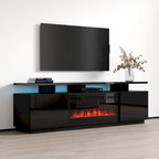 Eva Modern TV Stand with Electric Fireplace