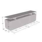 Eva Modern TV Stand with Electric Fireplace