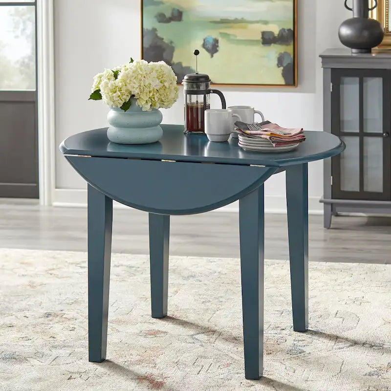 Simple Living Rollo Solid Wood Drop Leaf Dining Table