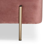Rockwell Contemporary Glam&Luxe Velvet Upholstered Metal Storage Bench