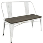 Carbon Loft Boyer Industrial Metal and Wood Dining/ Entryway Bench