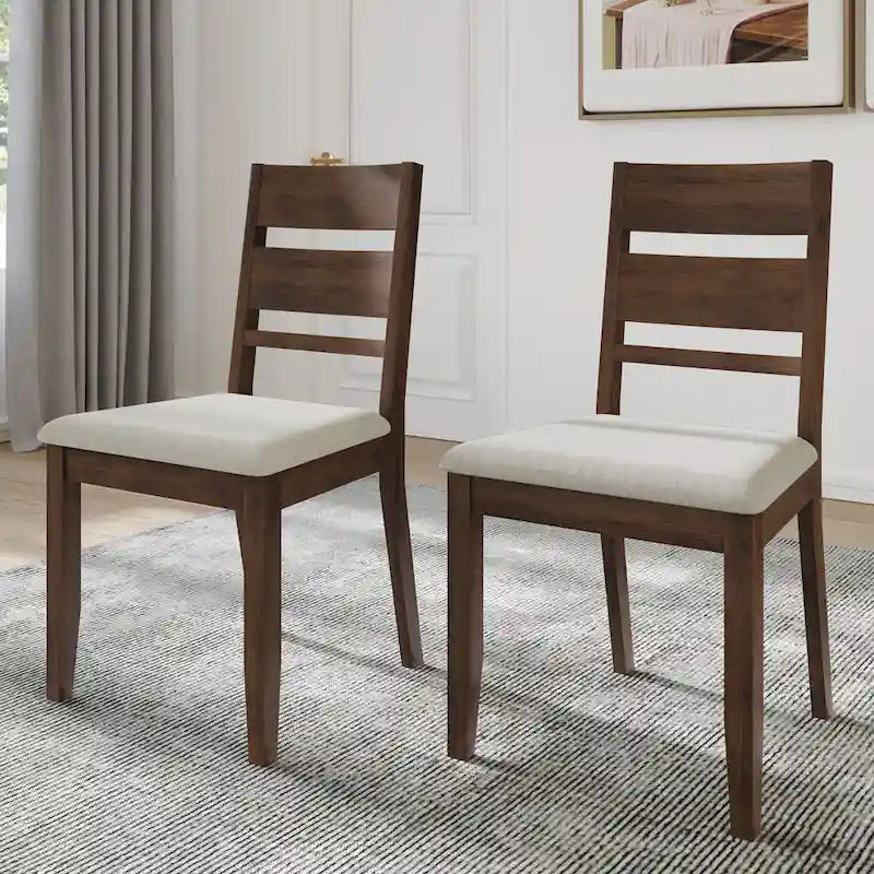 CraftPorch Elegant Wooden Dining Chairs (Set of 2) - N/A
