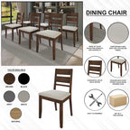CraftPorch Elegant Wooden Dining Chairs (Set of 2) - N/A