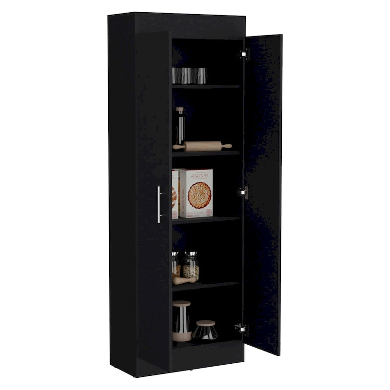 Nepal Pantry Cabinet, Space-Efficient 2-Door Design
