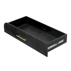 Irresistible Retro Silhouette Console Table: Open Style, Two Top Drawers