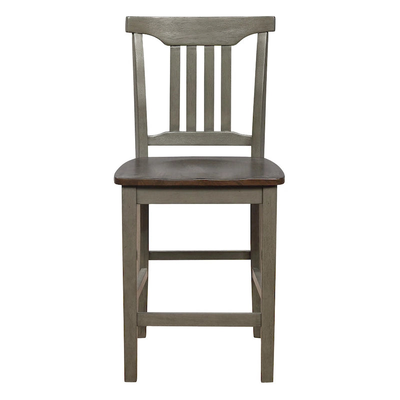 The Gray Barn Simmons Antique White and Brown 5-piece Dining Set