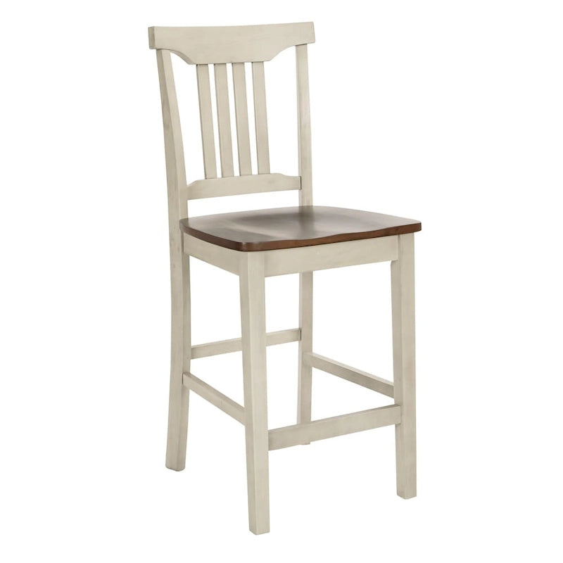 The Gray Barn Simmons Antique White and Brown 5-piece Dining Set