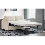 Manchester Corduroy 70 inch Square Arms Sleeper Sofa with Mattress