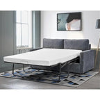 Manchester Corduroy 70 inch Square Arms Sleeper Sofa with Mattress