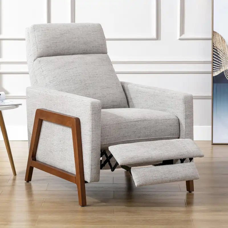Vinton Push Back Recliner in Performance Fabric