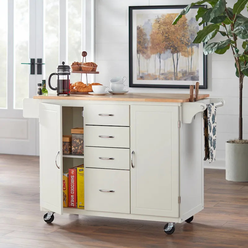 Simple Living Country Cottage Kitchen Cart
