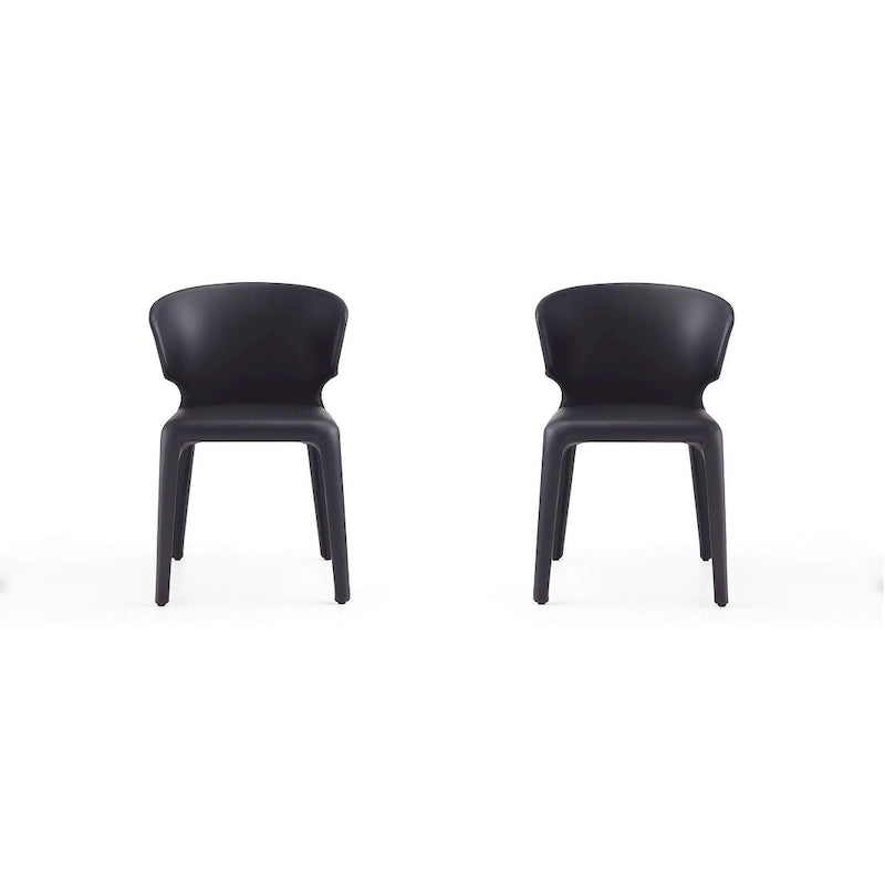 Conrad Cream Faux Leather Dining Chair (Set of 2)