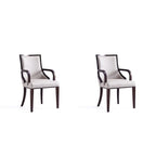 Manhattan Comfort Grand Faux Leather Dining Armchair