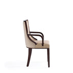 Manhattan Comfort Grand Faux Leather Dining Armchair