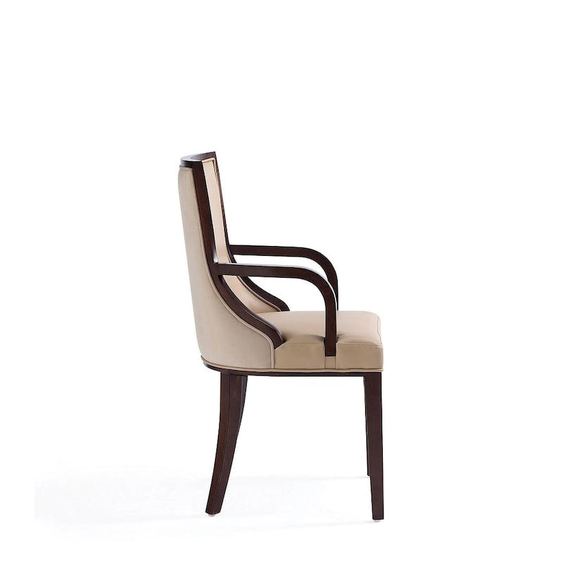 Manhattan Comfort Grand Faux Leather Dining Armchair