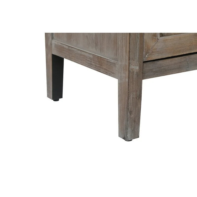 4 Door Wooden Twill Sideboard American Country Vintage Old Living Room Dining Room Hallway Entryway Cabinet