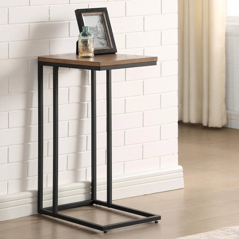 Rendrick Industrial 16-inch Steel C-shaped Side Table