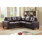 Newbury Faux Leather Sectional Sofa