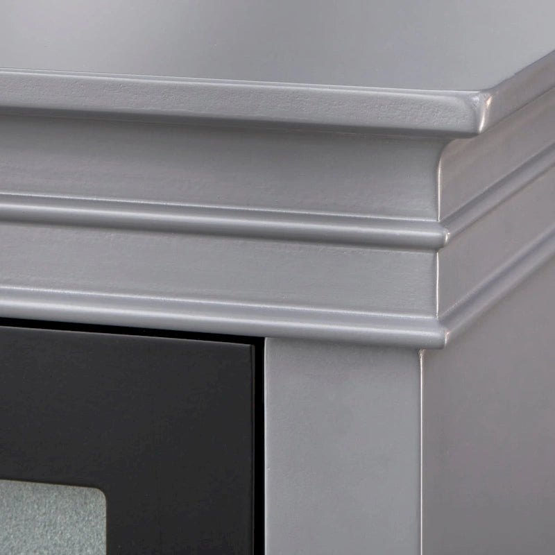 Simple Living Hampshire Frosted Glass Farmhouse Buffet/Sideboard