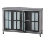Simple Living Hampshire Frosted Glass Farmhouse Buffet/Sideboard