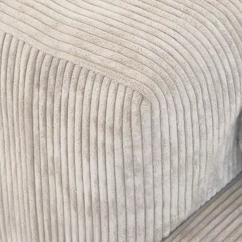 102 L-shape Corduroy Upholstered Sectional Couch Oversize Modern Minimalist Sofa