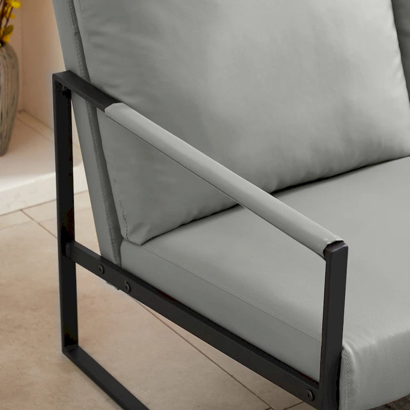 Accent Arm Chair with Extra Thick Padded Backrest and Seat Cushion Sofa Chairs