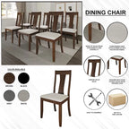CraftPorch Vintage Style 7-piece Wooden Dining Set