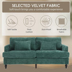 HOMEFUN Modern chenille Fabric Loveseat,2-Seat Upholstered Loveseat Sofa Modern Couch
