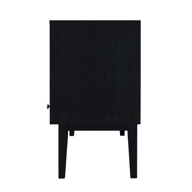SEI Furniture Mid-century Modern TV Stand Media Console for TV's up to 68