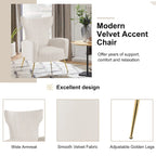Upholstered Wingback Accent Chair - 26.4W x 37.8H x 32.6D