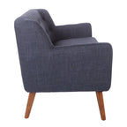 Carson Carrington Balestrand Mid-century Tufted Back Fabric Loveseat - N/A