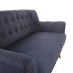 Carson Carrington Balestrand Mid-century Tufted Back Fabric Loveseat - N/A