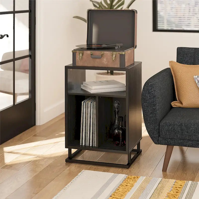 The Novogratz Regal Turntable Stand / End Table
