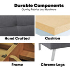 Serta Charlie Convertible Sofa by iLounge