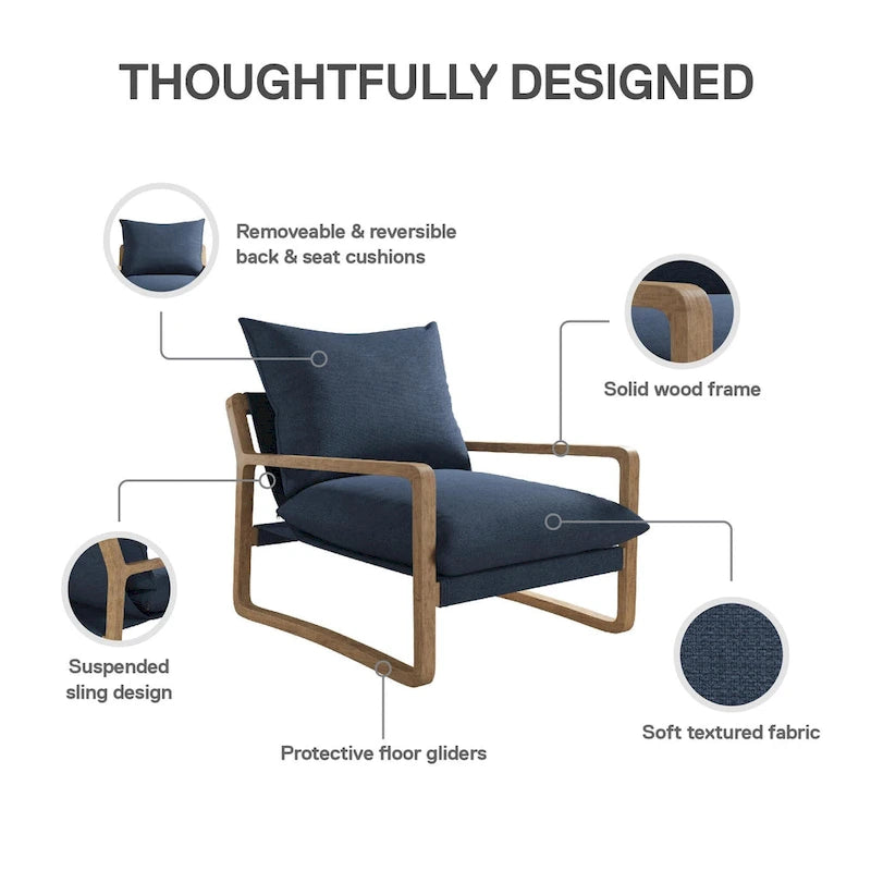 Avenue Greene Janae Sling Accent Chair