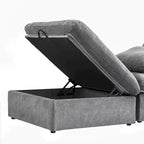 Widen Down Filled 5-Piece Sectional and Ottoman