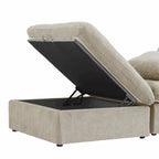 Widen Down Filled 5-Piece Sectional and Ottoman