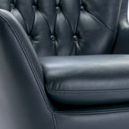 Cleveland Tufted Faux Leather Swivel Chair by Greyson Living