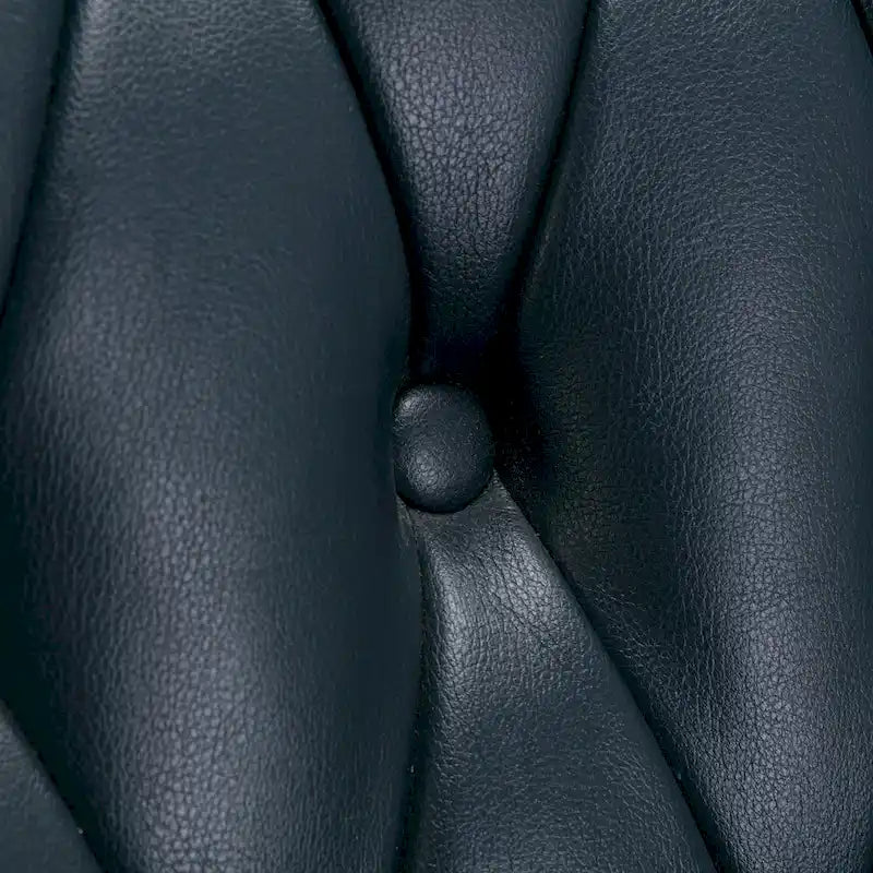 Cleveland Tufted Faux Leather Swivel Chair by Greyson Living
