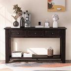 Accent Storage Cabinet Sideboard Wooden Cabinet with Metal Handles for Hallway, Entryway, Living Room, Bedroom