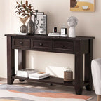 Accent Storage Cabinet Sideboard Wooden Cabinet with Metal Handles for Hallway, Entryway, Living Room, Bedroom