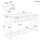 Accent Storage Cabinet Sideboard Wooden Cabinet with Metal Handles for Hallway, Entryway, Living Room, Bedroom