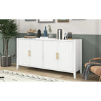 Accent Storage Cabinet Sideboard Wooden Cabinet with Metal Handles for Hallway, Entryway, Living Room, Bedroom