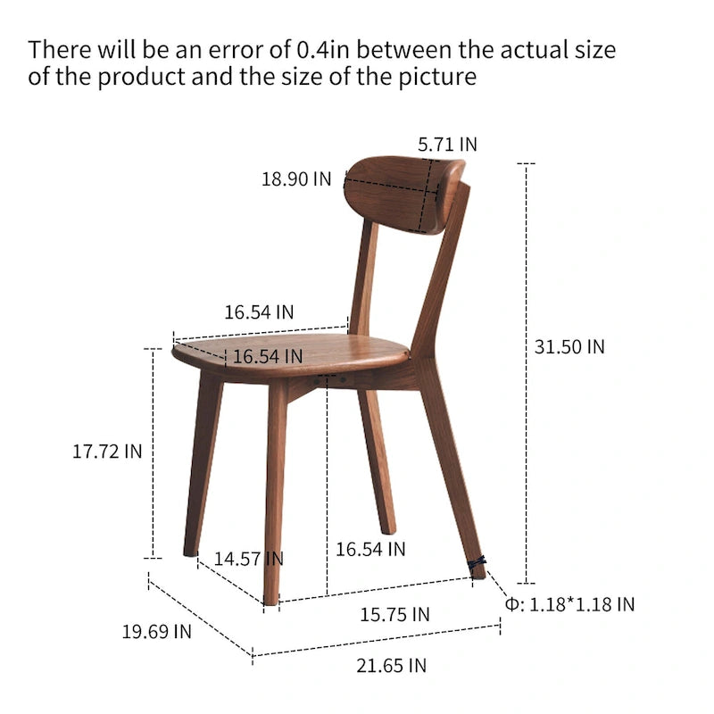 Wooden Dining chair 100% dust-free FAS grade oak chair