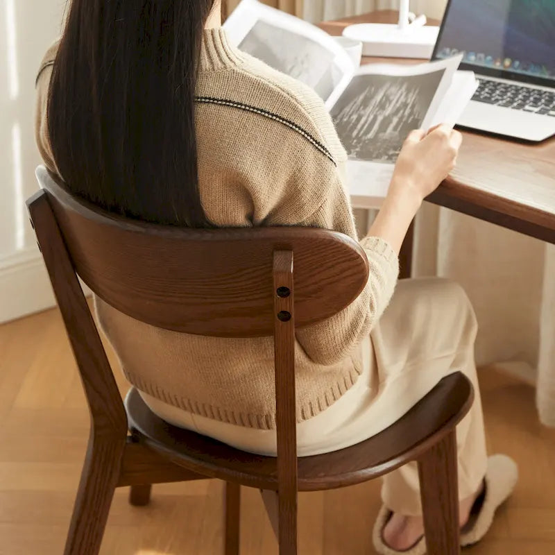 Wooden Dining chair 100% dust-free FAS grade oak chair