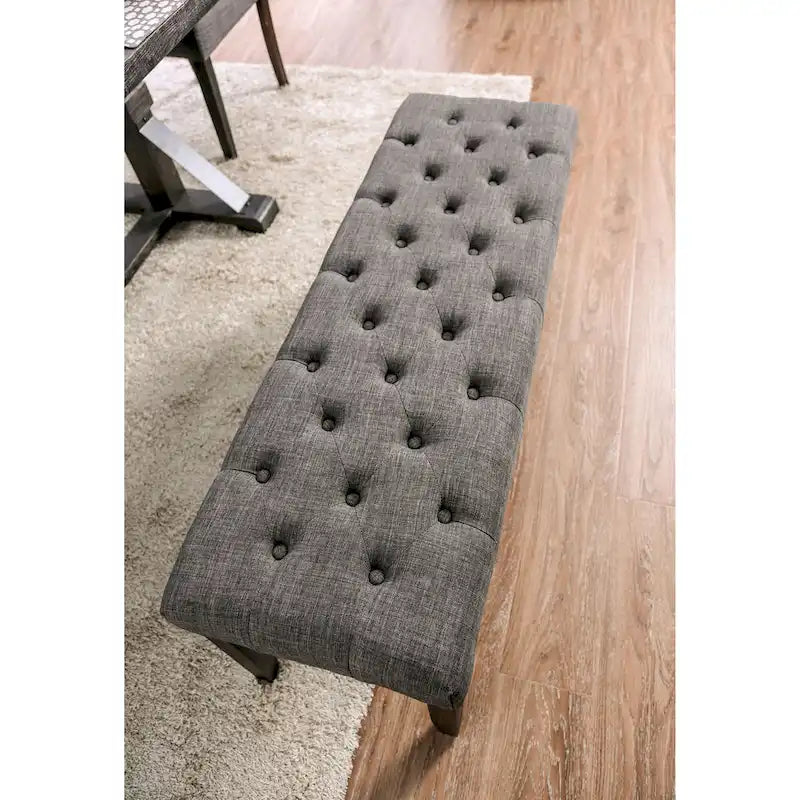 Copper Grove Chalwa Rustic Tufted 48-inch Dining Bench