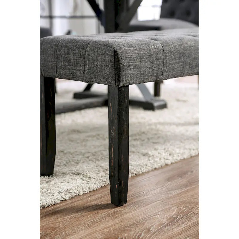 Copper Grove Chalwa Rustic Tufted 48-inch Dining Bench
