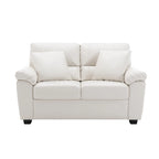 Morden Fort Upholstered Loveseats for Living Room,Two-Seater Sofa Faux Leather