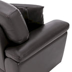 Morden Fort Upholstered Loveseats for Living Room,Two-Seater Sofa Faux Leather