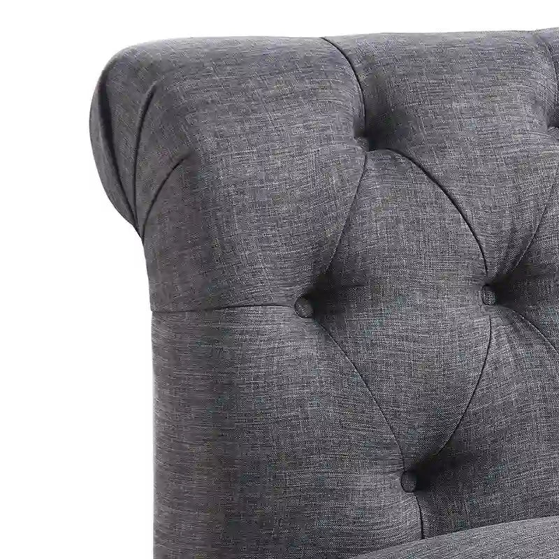 Rosevera LaGuardia Slipper Chair, Chesterfield, Armlesschair